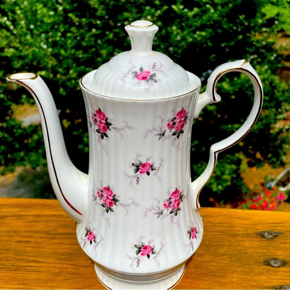 Hammersley Spode Bone China Princess House Windsor Rose Coffee Pot England